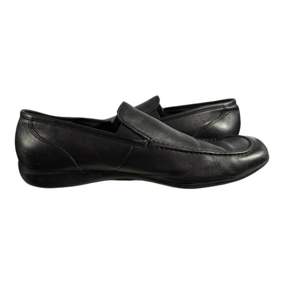 Camper Alicante Black Leather Slip-On Shoes 44 EU / US 10.5 Men's Loafers - Picture 7 of 8